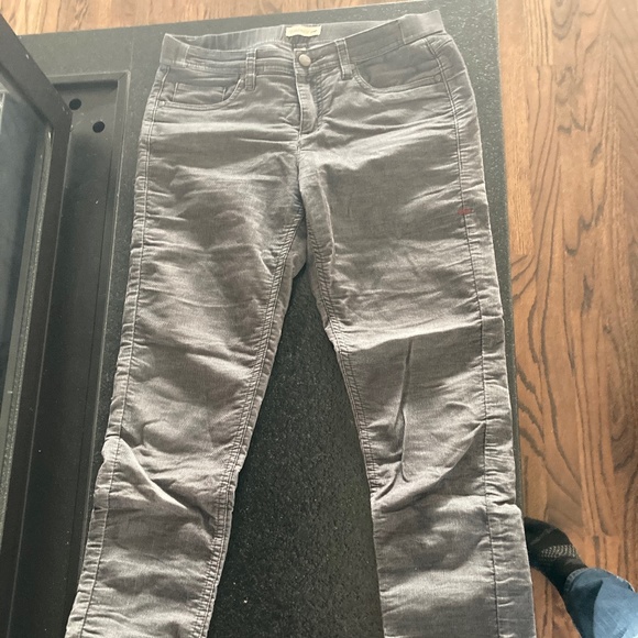 Toad & Co Corduroy Pants, Size 4, Grey - Picture 1 of 3